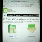 Qt/E Browser